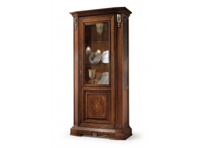 Display glass cabinet, solid wood display cabinet, living room furniture, sideboard made of solid wood.