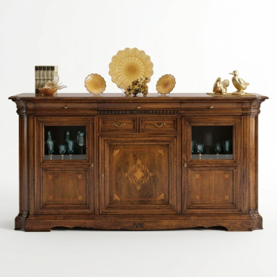 Sideboard Dresser Chest Drawer Display Cabinet Living Room Wood Buffet Cabinet New