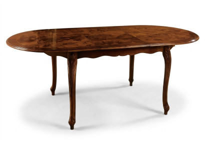Dining table oval wood table furniture tables furnishings solid wood Italy round new