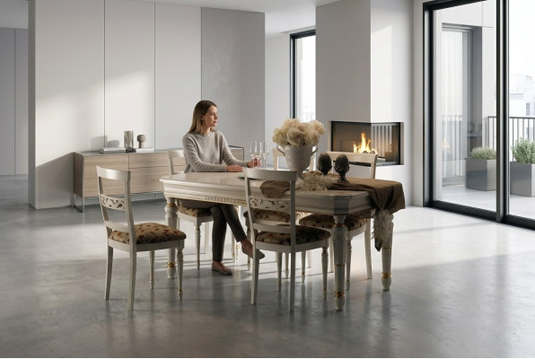 Modern dining room chairs group armchair set chair armrest 4x chairs new