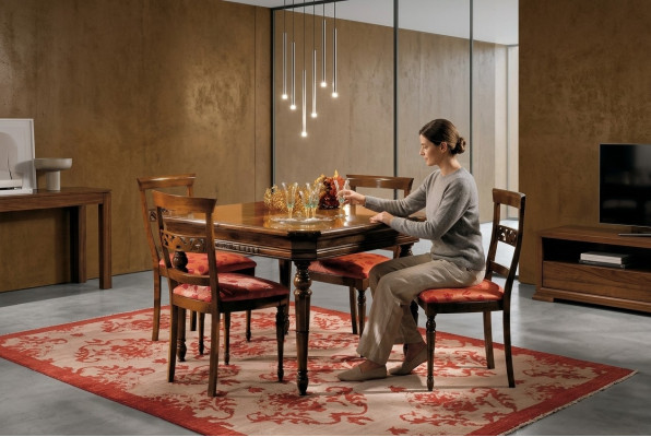 Dining chair room set seating ensemble 4x chairs modern upholstered back design new wood