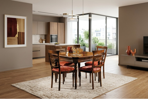Dining set group wood table tables 5-piece complete set dining table 4 chairs dining room