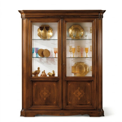 Showcase 2-Door Cabinet Display Case Living Room Cabinets Design Cabinet Furniture Glass New