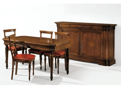 Designer luxury wood cabinet Italian furniture real wood sideboard