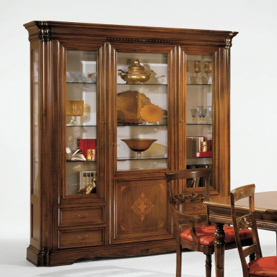 Showcase 3-door cabinet display living room cabinets design cabinet furniture glass new