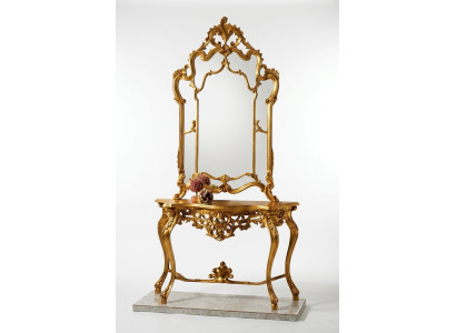 Mirror console country style console dressing table with mirror console table gold
