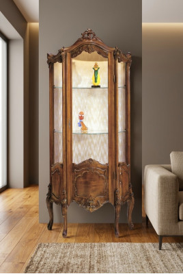 Display cabinet living room furniture sideboard solid wood glass cabinet real wood