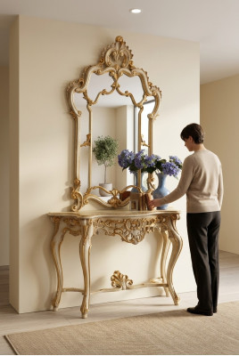 Mirror console table dressing table console dressing dresser vanity table shabby