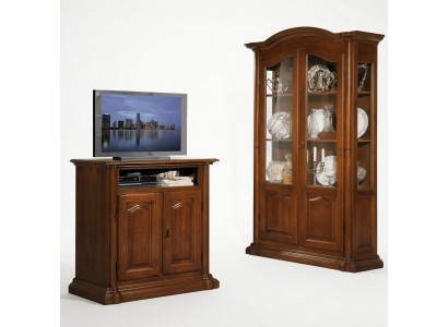 TV sideboard rtv living room design shelf wood shelves lowboard Italy brown