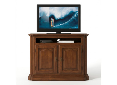 TV sideboard RTV living room design shelf brown wood shelves lowboard Italy new