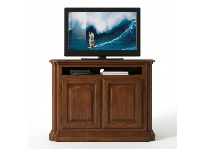 TV sideboard RTV living room design shelf brown wood shelves lowboard Italy new
