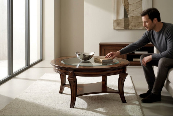 Round Coffee Table Wooden Table Italian Furniture Round Tables Coffee Tables New