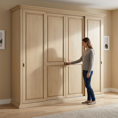 Wardrobe Cabinet Cabinets Luxury Bedroom Wood Italian Furniture New