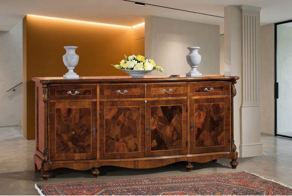 Sideboard Classic Cabinet Solid Wood Furniture Italian Interior