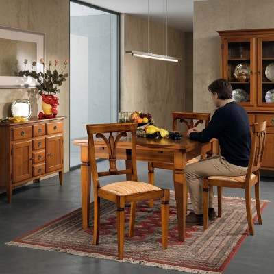 Dining table antique style solid wood furniture Italian dining tables table wood tables