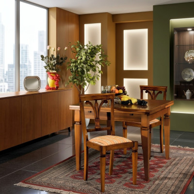 Dining table antique style solid wood furniture Italian dining tables table wood tables