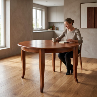 Round dining table wood table modern dining tables furniture living room tables 120cm new
