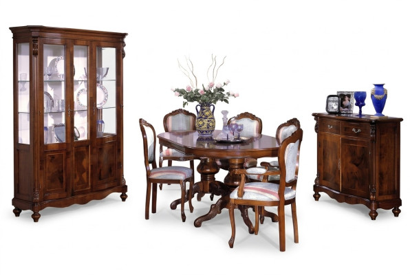 Dining room furniture dining table set dining suite armchair chair armchair 6 pieces.