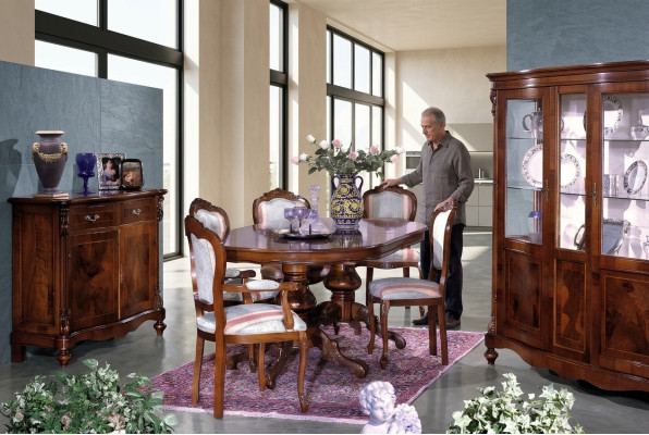 Dining table luxury table solid wood furniture from Italy dining room tables furnishings
