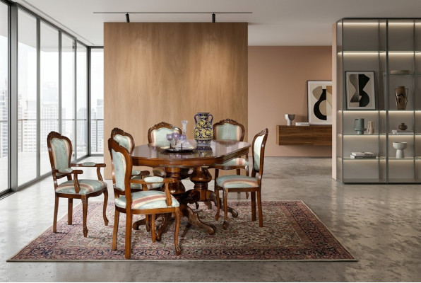 Dining table luxury table solid wood furniture from Italy dining room tables furnishings