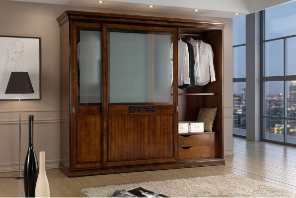 Wardrobe Bedroom Closet Luxury Vaccari cav giovanni Solid Wood New