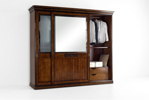 Wardrobe Bedroom Closet Luxury Vaccari cav giovanni Solid Wood New