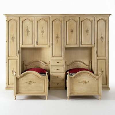 Classic wardrobe with beds hotel furnishings bed wardrobe set furniture