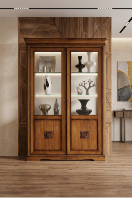 Display cabinet real wood glass display case living room furniture sideboard solid wood