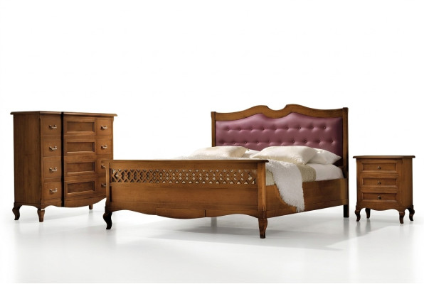 Bedroom solid wood furniture bed upholstery design luxury double hotel beds new