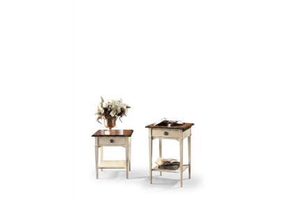 Console nightstand bedroom side table modern design furniture wood white new