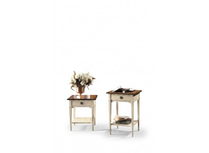 Console nightstand bedroom side table modern design furniture wood white new