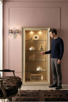 Display glass cabinet showcases living room display cabinets Italian furniture NEW
