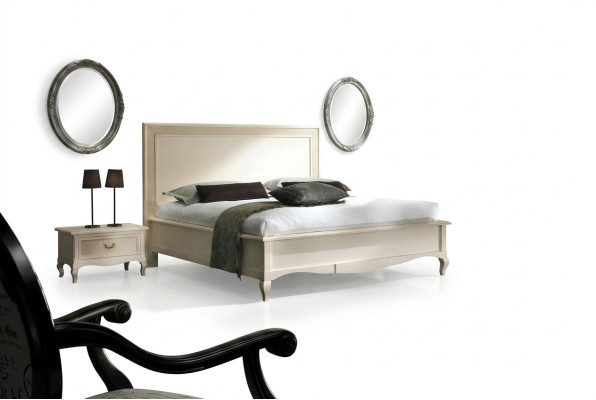 Double bed beds bedroom furniture solid wood Vaccari cav giovanni bed new