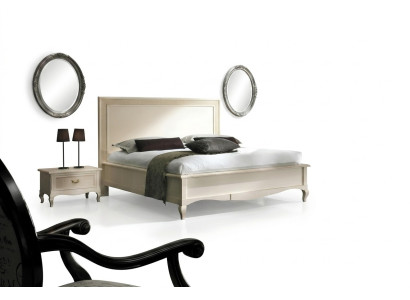 Double bed beds bedroom furniture solid wood Vaccari cav giovanni bed new