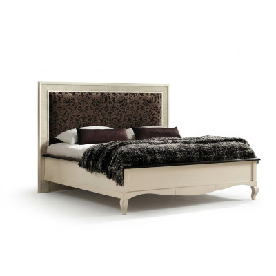 Double bed solid wood bedroom beds design bed furniture Vaccari cav giovanni