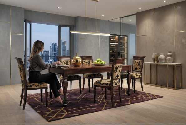 Dining table luxury table solid wood furniture from Italy dining room tables furnishings