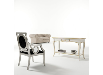 Console bedside table bedroom side table modern design furniture wood white new