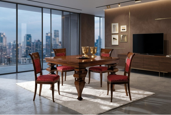Dining table design furniture furnishings tables solid wood table new luxury Italian