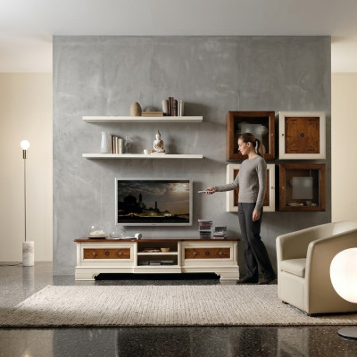 Living room wall unit set display cabinet cupboard shelf set wall units shelf TV wall