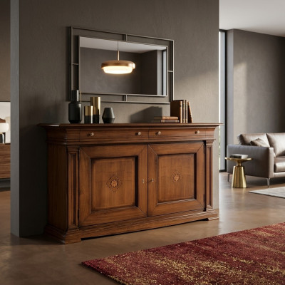 Cabinet Living Room Dresser Drawers Wood Sideboard Cupboard Cabinets Solid New
