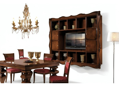 Living room wall cabinet display case wood living room furniture TV cabinet wall design new