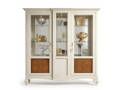 Glazed Cabinet Shelf Living Room Bookshelf Wooden Office Cabinet Cabinets Italy