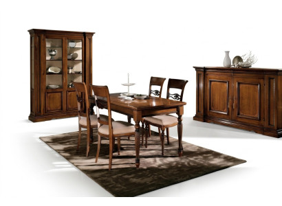 Living room set table 4x chairs seating group dining group dining room set table set