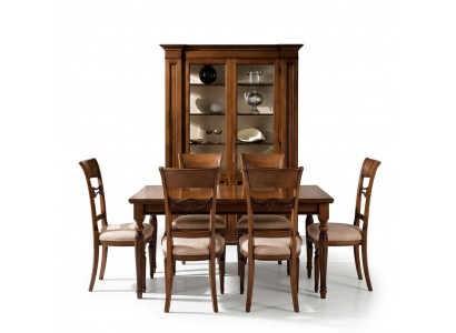 Showcase Wood Luxury Cabinets Classic Sideboard Design Furniture Italian Brown