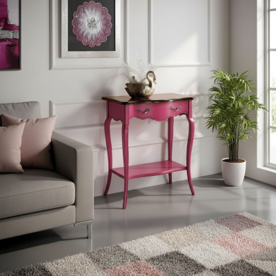 Pink Console Table Wooden Console Telephone Table Hall Table Wall Table New