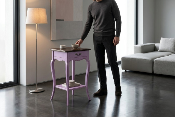 Classic nightstand console side table bedroom wooden tables consoles new