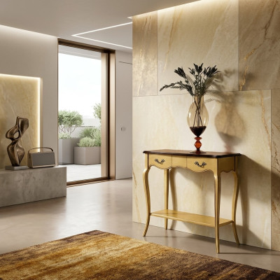 Console table console wood console table hallway wall table furniture yellow wood furniture new