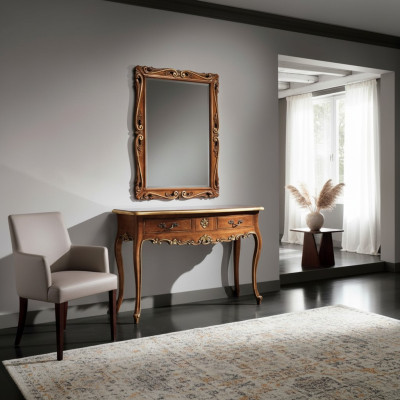 Console dresser wall table classic console console table with mirror luxury