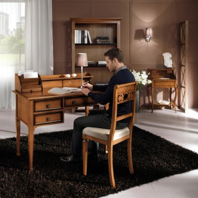 Secretary desk Italian style furniture furnishing solid wood furniture table
