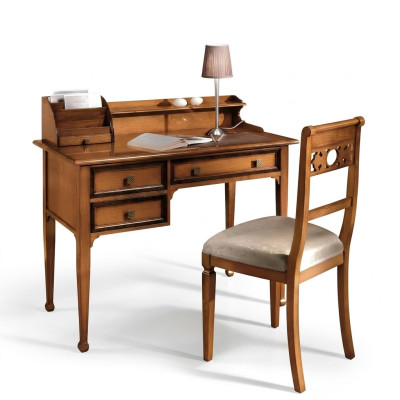 Secretary desk Italian style furniture furnishing solid wood furniture table